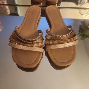 Call It Spring Sandals in Gold and Tan